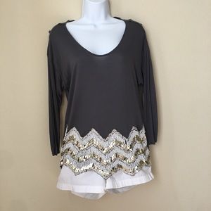Cremieux Beaded Top.